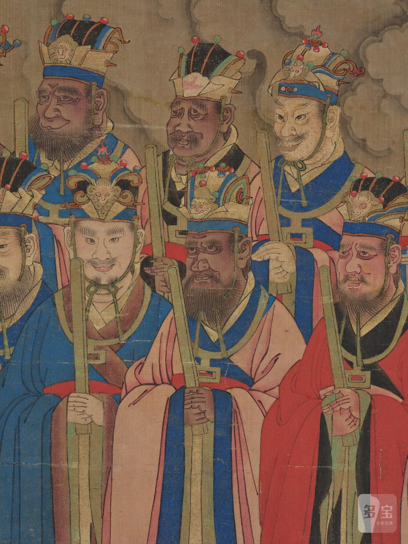 A Daoist painting of the lords and officials of hell by an anonymous artist, - 图10